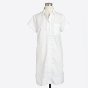 J. Crew Short sleeve collared dress, poplin, size medium